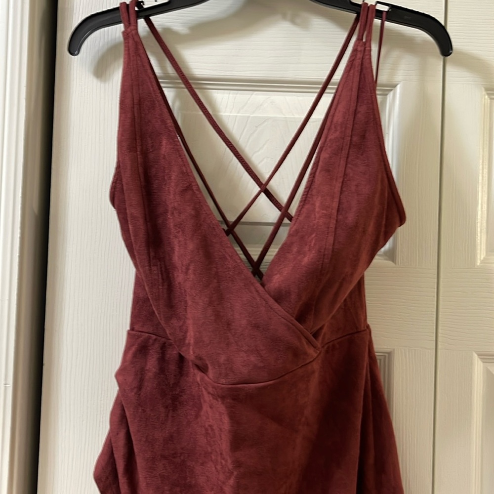 Le Lis asymmetrical spaghetti strap dress